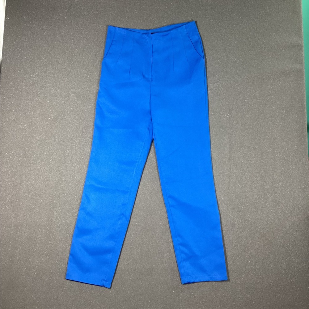 Venti6 Blue Pleated Ankle Lightweight Pants Women's Small Preppy Office Chic